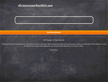 Tablet Screenshot of chrisevansworkoutdiet.com
